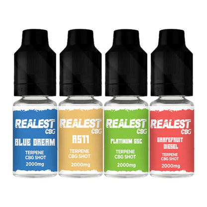Realest CBD 2000mg Terpene Infused CBG Booster Shot 10ml 