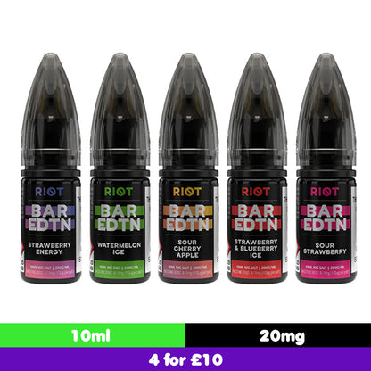 Riot Squad BAR EDTN 10ml 20mg Nic Salts (50VG/50PG)