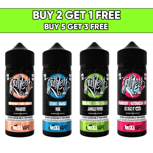 Ruthless Classic 100ml 0mg E Liquid (70VG/30PG)