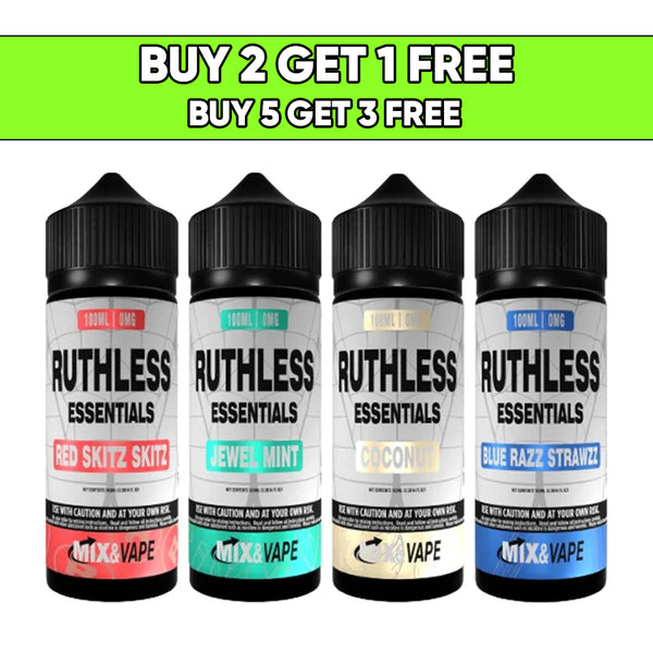 Ruthless Essentials 100ml 0mg Shortfill (60VG/40PG)