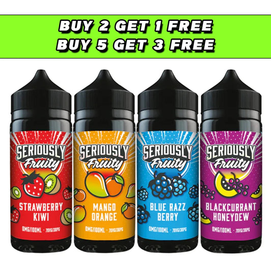 Doozy Vape Seriously Fruity 100ml Shortfill 0mg (70VG/30PG)