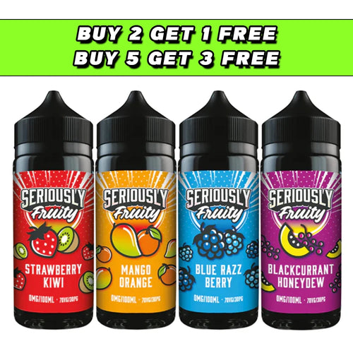 Doozy Vape Seriously Fruity 100ml Shortfill 0mg (70VG/30PG)