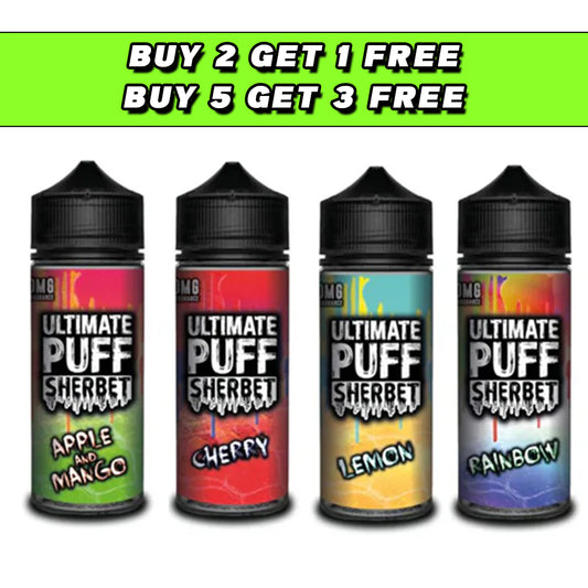 Ultimate Puff Sherbet 0mg 100ml Shortfill (70VG/30PG)