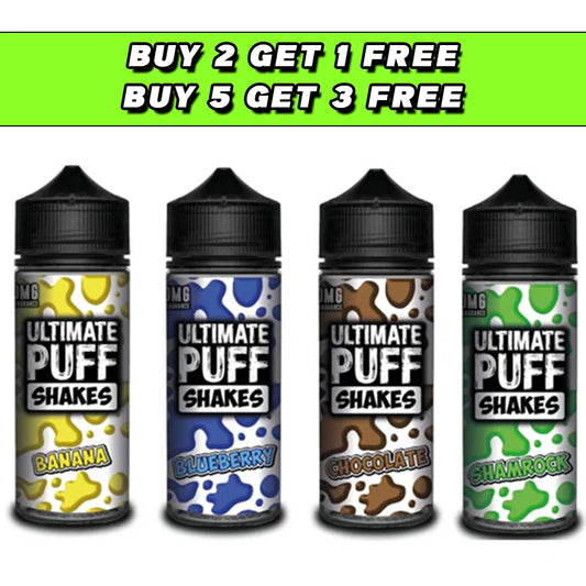 Ultimate Puff Shakes 0mg 100ml Shortfill (70VG/30PG)