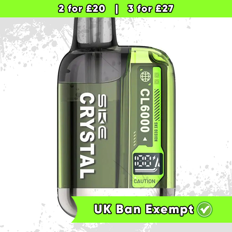 SKE Crystal 6000 Puffs Prefilled Pod Kit – Sour Pineapple