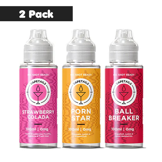 Signature Vapours 100ml E-liquid 0mg x 2 Pack (50VG/50PG)