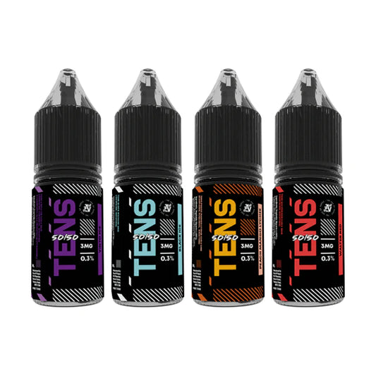 Tens 50/50 10ml 18mg (50VG/50PG) -  10 Pack