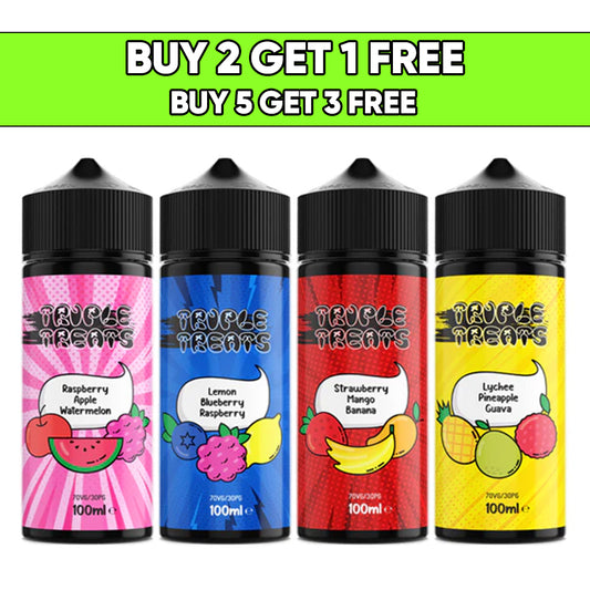 Triple Treats 100ml Shortfill 0mg (70VG/30PG)