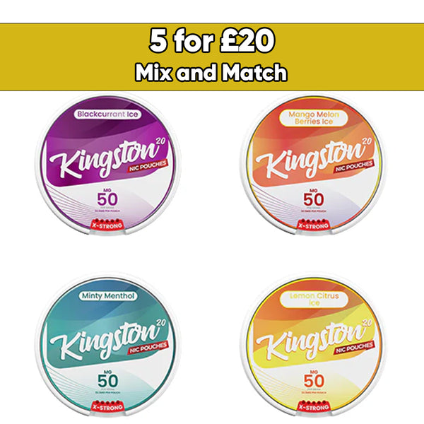 Kingston 50mg Nicotine Pouches - Snus Pouches
