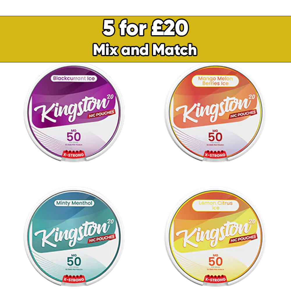 Kingston 50mg Nicotine Pouches - Snus Pouches