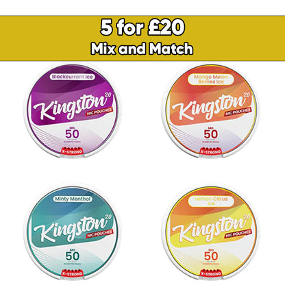 Kingston 50mg Nicotine Pouches - Snus Pouches
