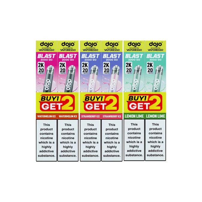 Vaporesso Dojo Blast 2000 Go 20mg Prefilled Pod Vape Kit | 2 Pack