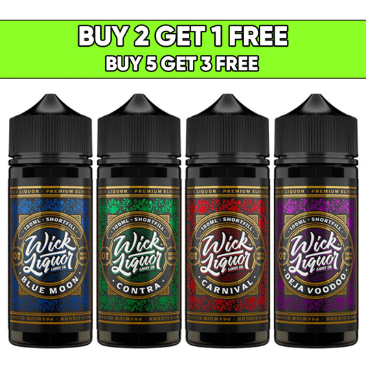 Wick Liquor 100ml Shortfill 0mg (70VG/30PG)