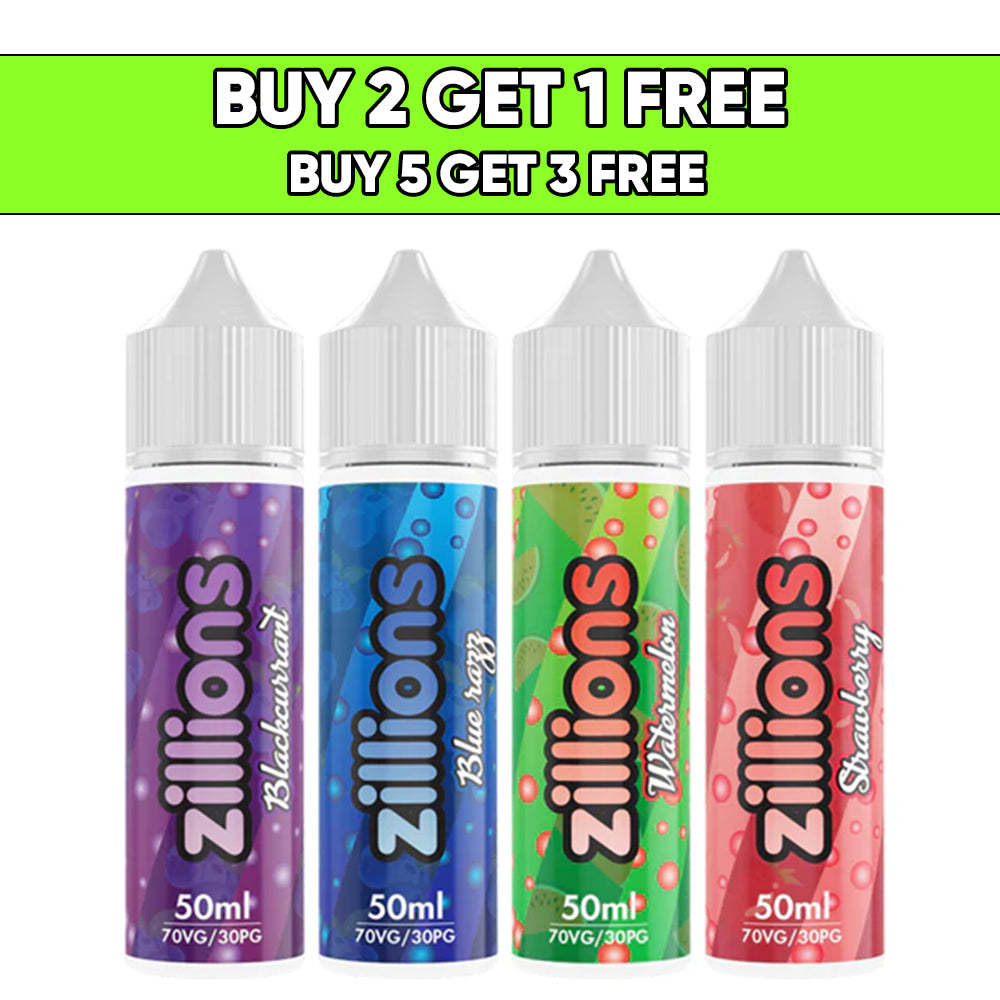 Zillions 50ml Shortfill 0mg (70VG/30PG)