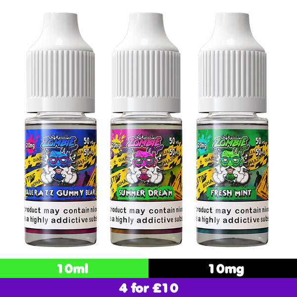 Zombie Vapes 10ml 10mg Nic Salts (50VG/50PG)
