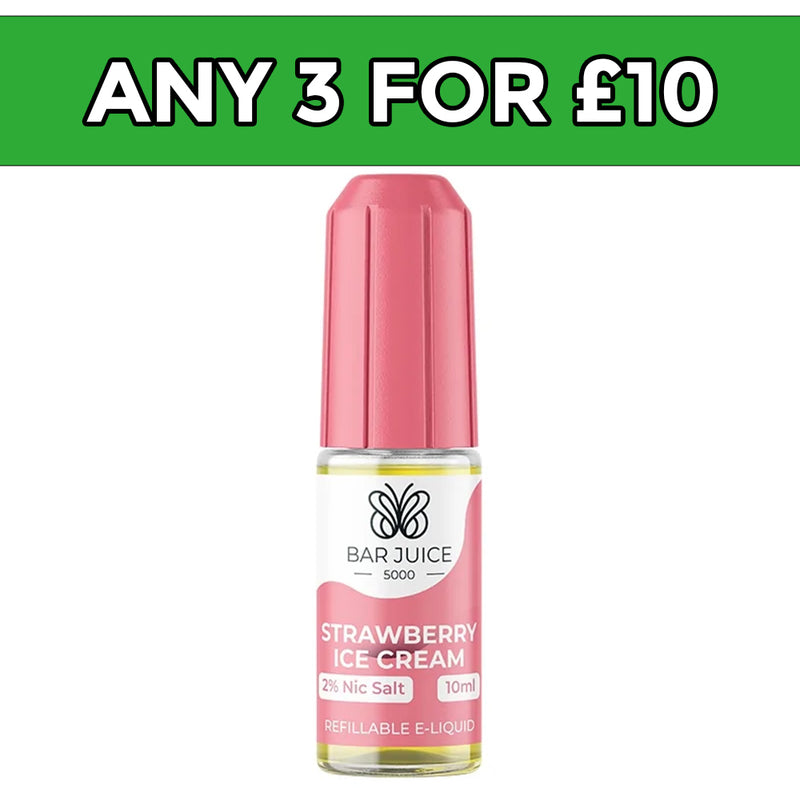 Bar Juice 5000 Strawberry Ice Cream Nic Salt E-Liquid