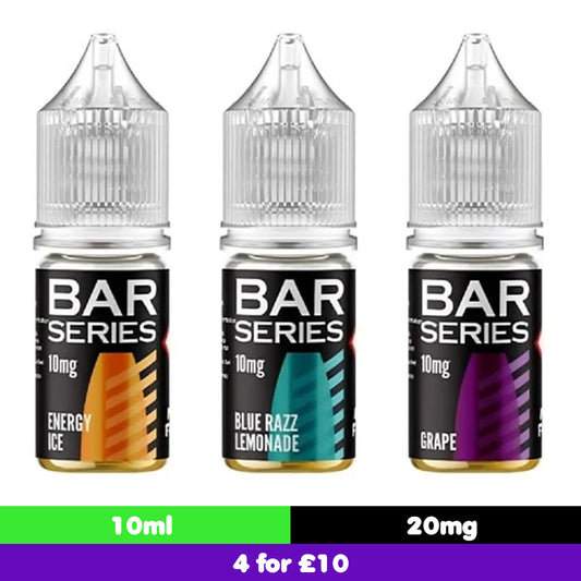 Bar Series 10ml 20mg Nic Salts (50VG/50PG)