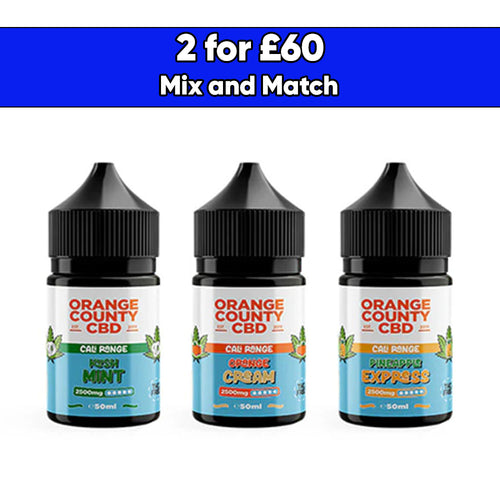 Orange County CBD Cali Range 2500mg CBD 50ml E-liquid (60VG/40PG)