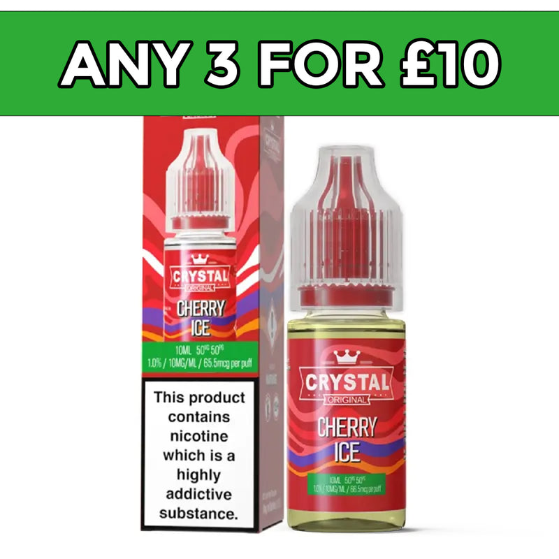 SKE Crystal Cherry Ice Nic Salt E-Liquid