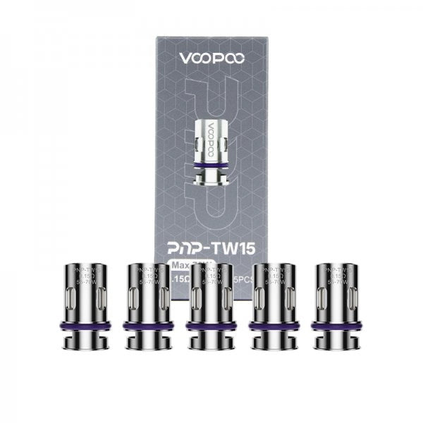 Voopoo PnP‑TW15 Mesh Coil 0.15Ω – 55–70W DTL (5‑Pack)