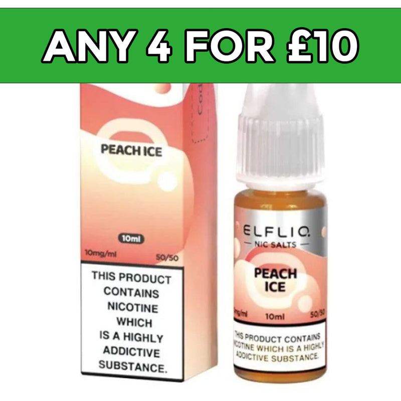 Elfliq Peach Ice Nic Salt E-Liquid