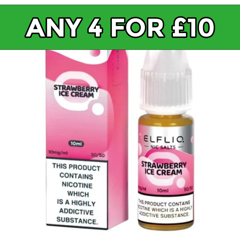 Elfliq Strawberry Snoow Nic Salt E-Liquid