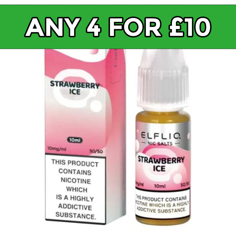 Elfliq Strawberry Ice Nic Salt E-Liquid