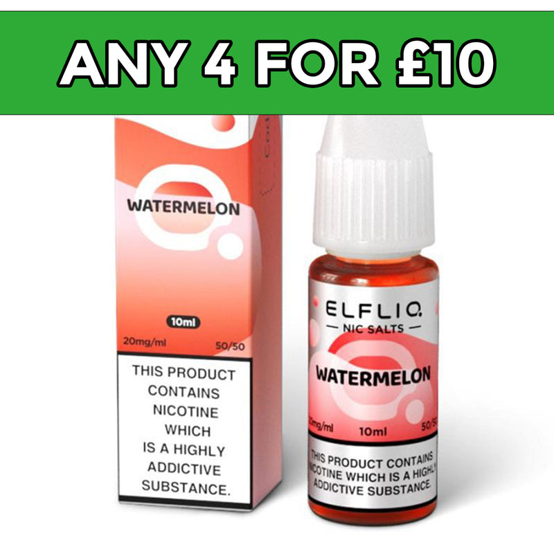 Elfliq Watermelon Nic Salt E-Liquid