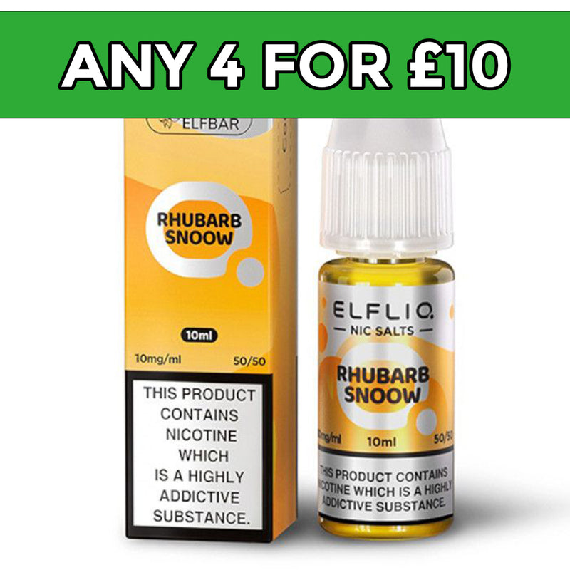 Elfliq Rhubarb Snoow Nic Salt E-Liquid