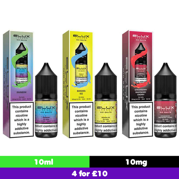 Elux Legend 10ml 10mg Nic Salts (50VG/50PG)