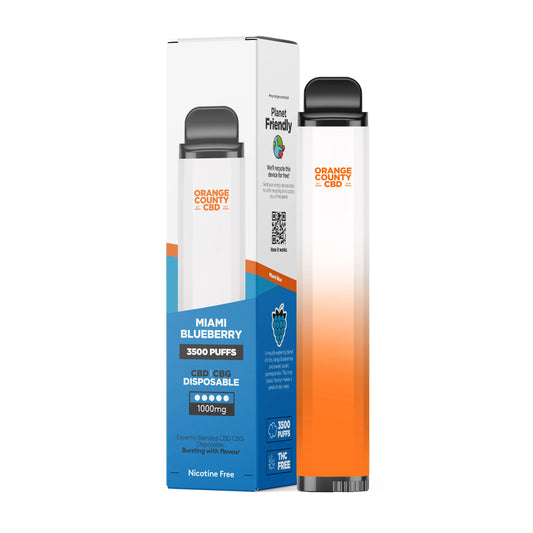 Orange County Miami Blueberry Disposable 3500 Puff - CBD/CBG 1000mg
