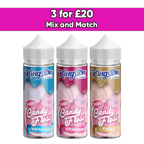Kingston Sweet Candy Floss 120ml Shortfill 0mg (70VG/30PG)
