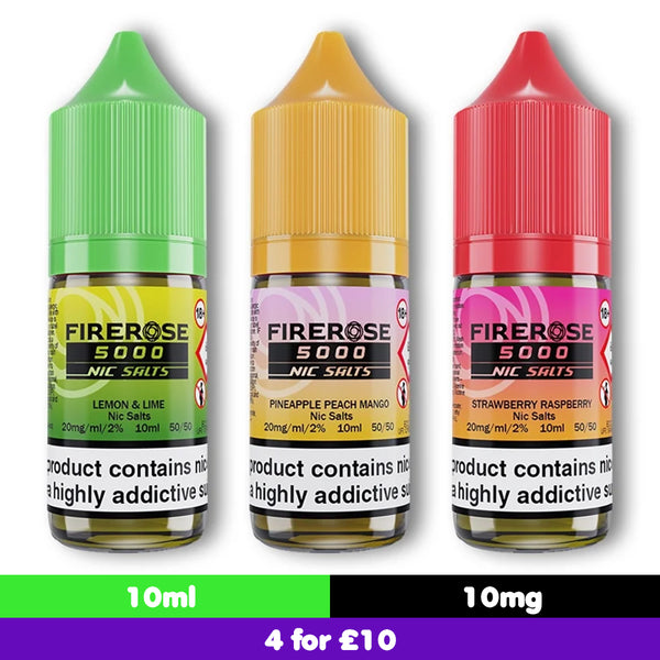 Elux Firerose 5000 10mg Nic salts 10ml (50VG/50PG)