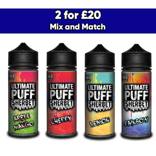 Ultimate Puff Sherbet 0mg 100ml Shortfill (70VG/30PG)