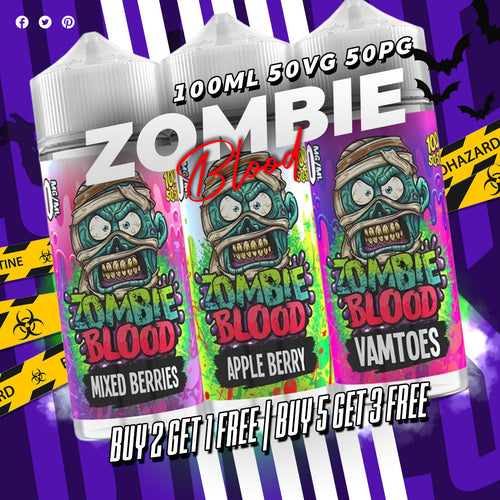 Zombie Blood 100ml Shortfill E-Liquid (50/50 VG/PG)