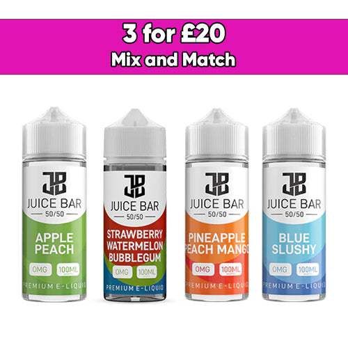 Juice Bar 100ml Shortfill 0mg (50VG/50PG)
