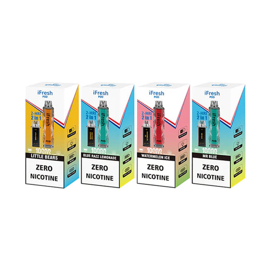 iFresh 10000 Puffs 2in1 0mg Prefilled Pod Kit