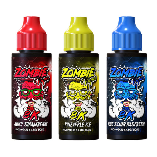8k Zombie Vapes CBD & CBG E-Liquid 120ml (50VG/50PG)