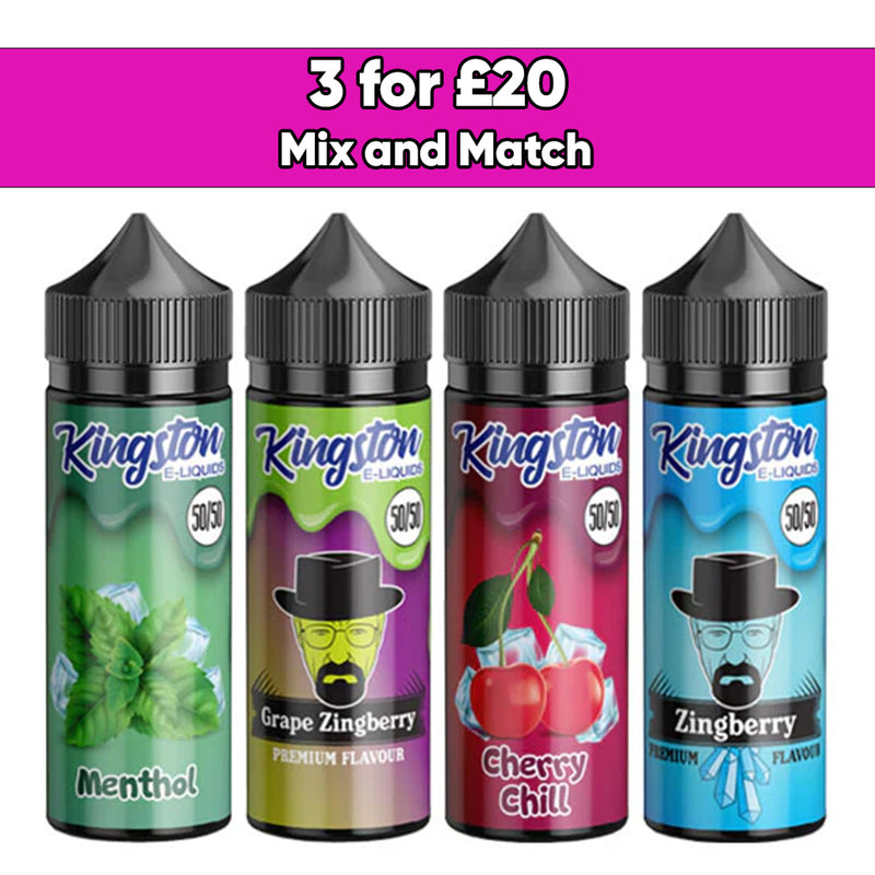 Kingston 120ml Shortfill 0mg (50VG/50PG)