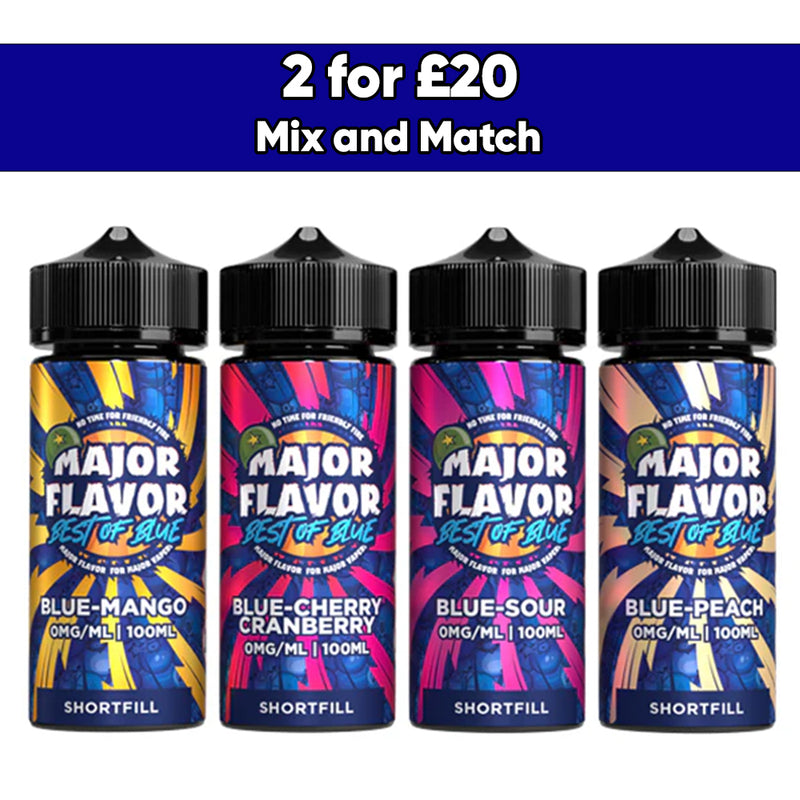 Major Flavour Best Of Blue 100ml Shortfill 0mg (70VG/30PG)