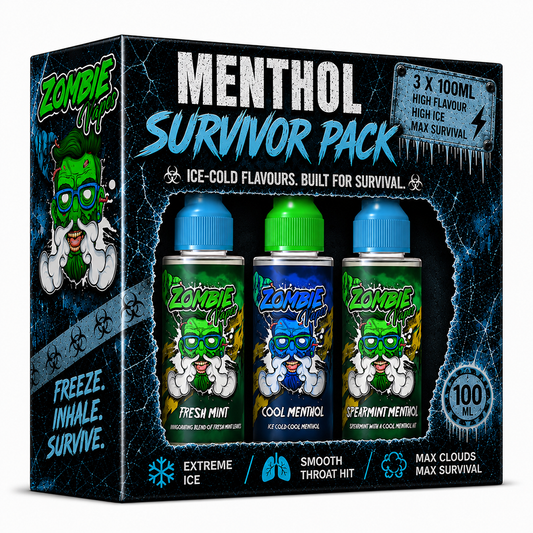 Menthol Survivor Pack - 3 x 100ml E Liquid