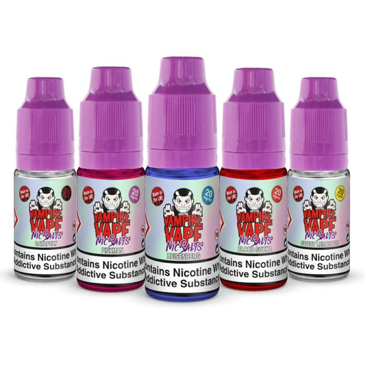 Vampire Vape 10ml Nic Salts 10mg - 20mg (50VG/50PG)