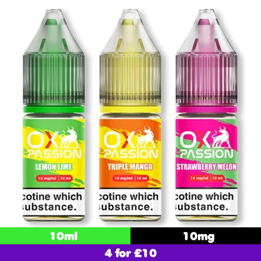 OXVA OX Passion 10ml 10mg Nic Salts (50VG/50PG)