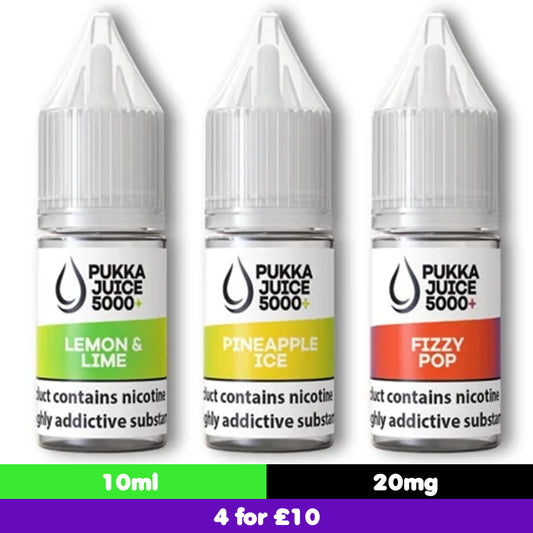 Pukka Juice 5000+ 10ml 20mg Nic Salt (50VG/50PG)