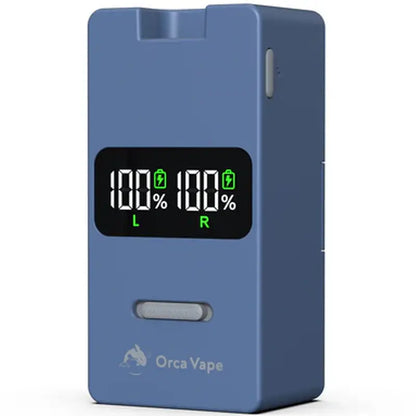 Portable 14500 dual charger with display by Gerobak x Orca Vape