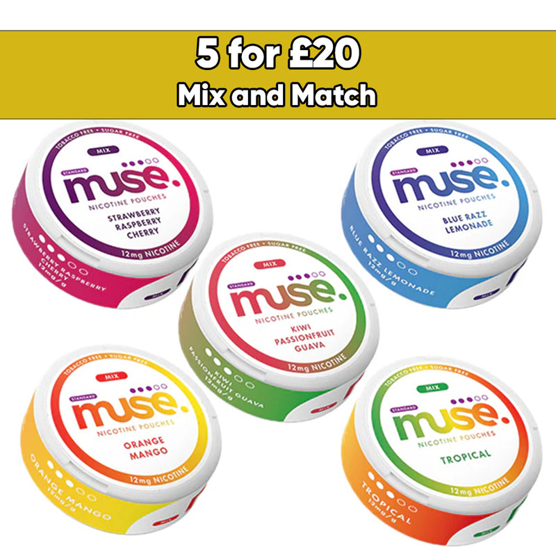 Muse 12mg Nicotine Pouches (UK Made) - Snus Pouches
