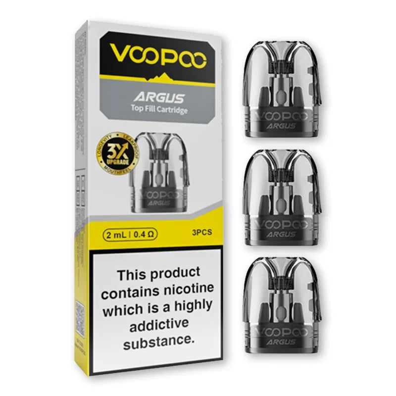 Voopoo Argus Top Fill Replacement Pods – 3 Pcs (0.4Ω, 0.7Ω, 1.0Ω)