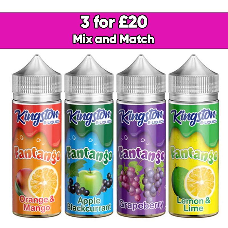 Kingston Fantango 120ml Shortfill 0mg (70VG/30PG)