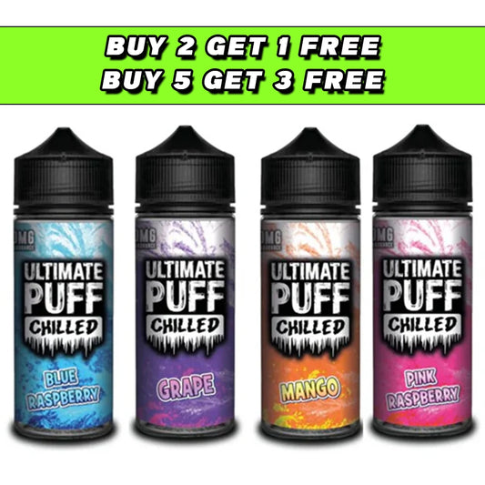 Ultimate Puff Chilled 0mg 100ml Shortfill (70VG/30PG)
