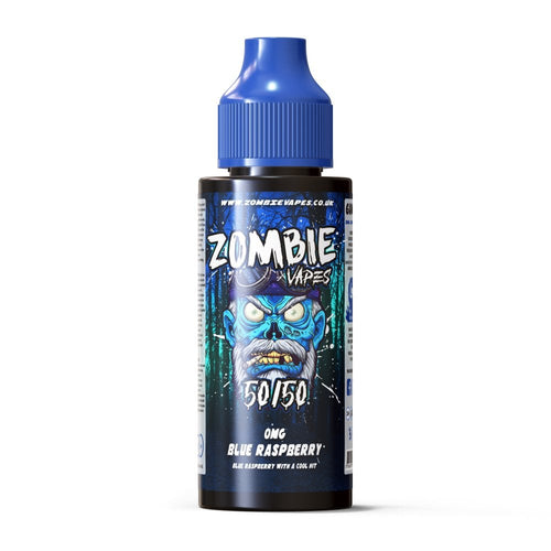 Blue Raspberry 100ml 50/50 E Liquid - Zombie Vapes
